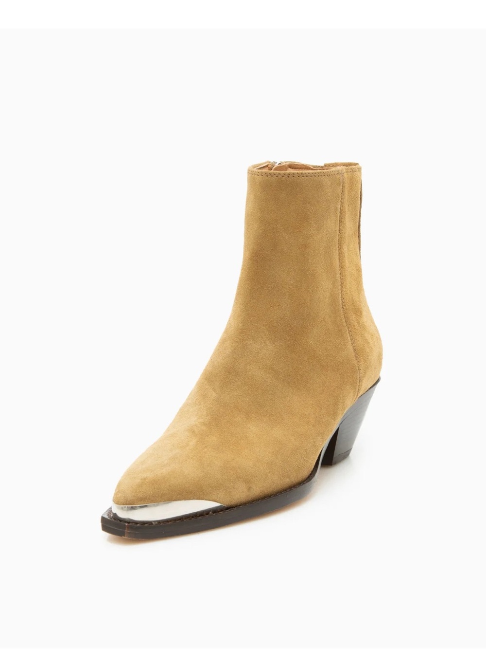 Isabel Marant Adnae Boots Taupe Suede Western Ankle Boot Size 40 New Never Worn
